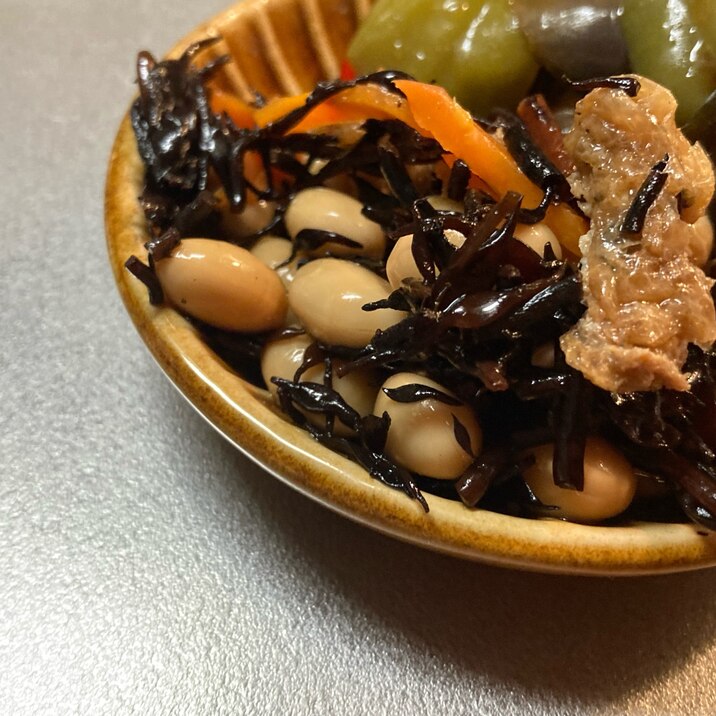 レンジで簡単！ひじき五目